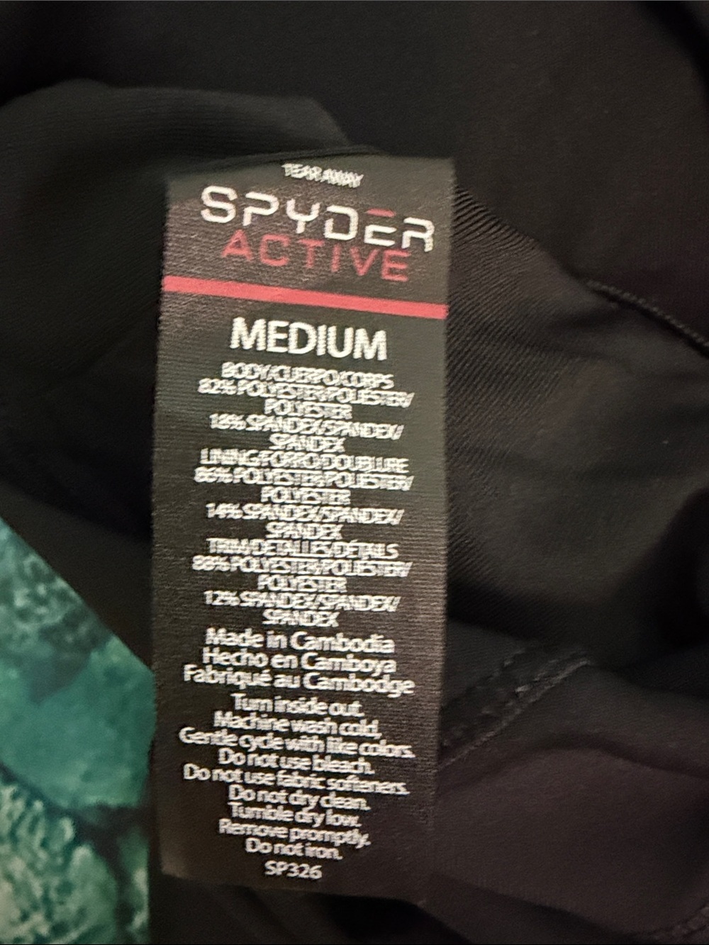 Spyder Black Performance Racerback Tank - Picture 5 of 7